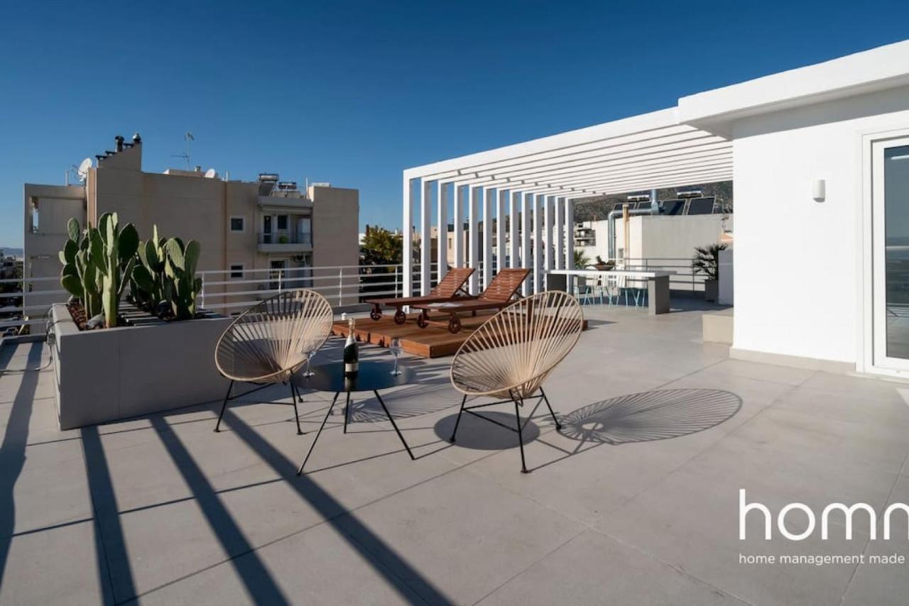 アテネBrand New Homm Penthouse In Ano Glyfada, Dilouアパートメント エクステリア 写真
