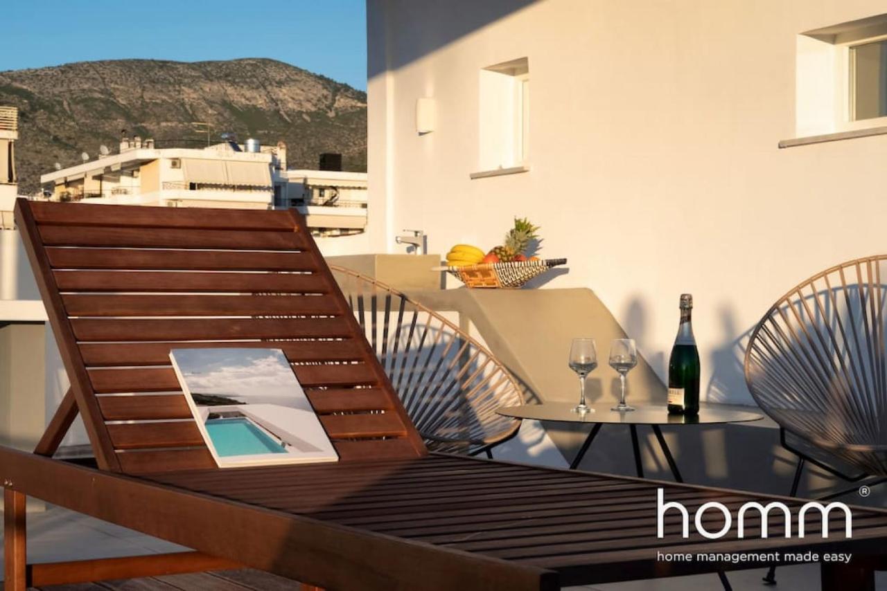 アテネBrand New Homm Penthouse In Ano Glyfada, Dilouアパートメント エクステリア 写真