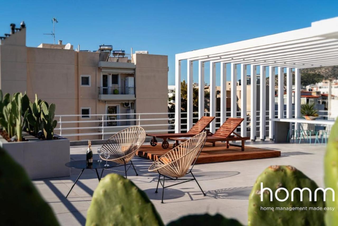 アテネBrand New Homm Penthouse In Ano Glyfada, Dilouアパートメント エクステリア 写真