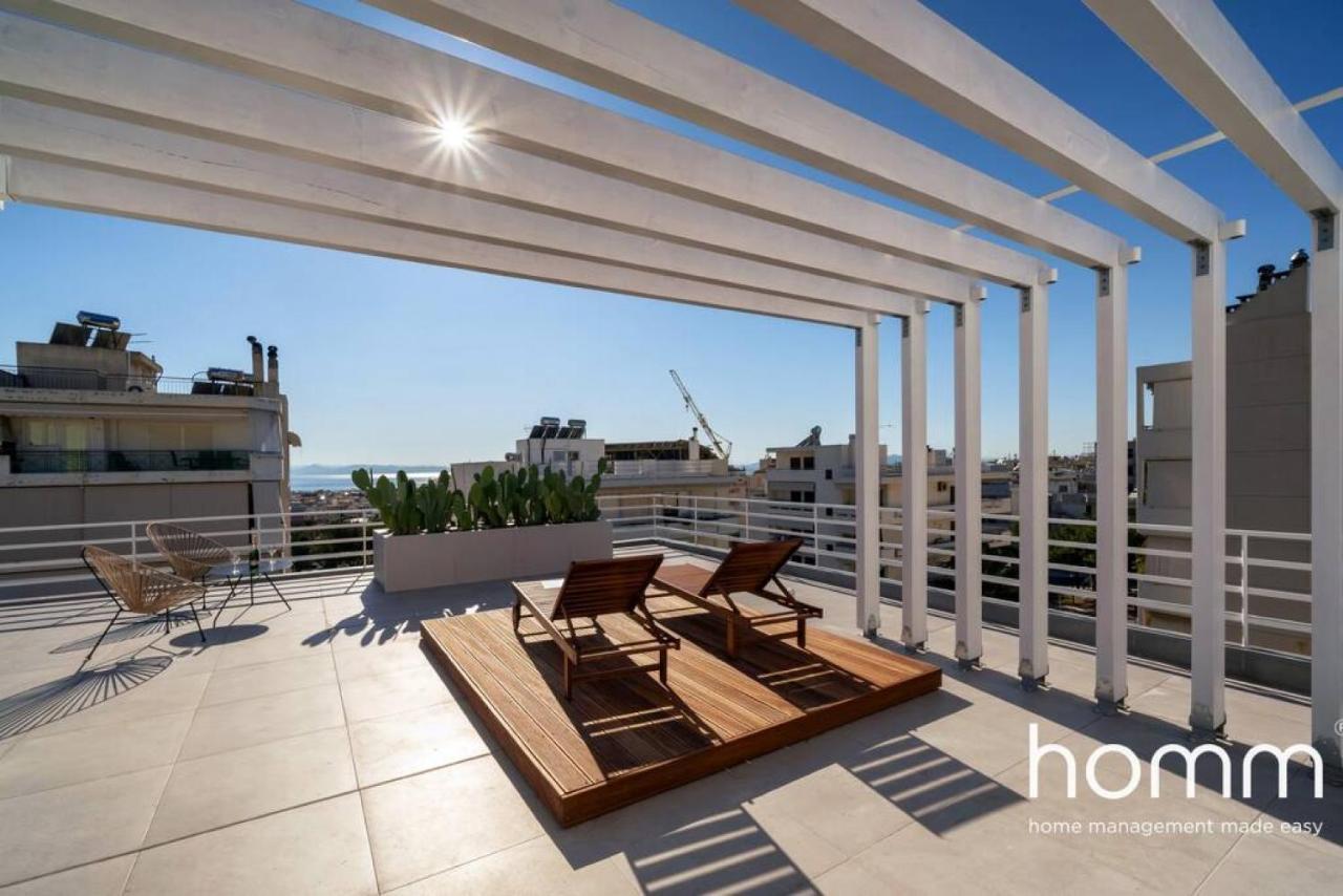 アテネBrand New Homm Penthouse In Ano Glyfada, Dilouアパートメント エクステリア 写真
